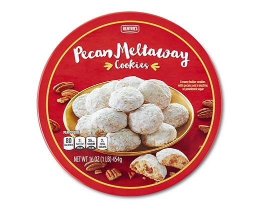 Benton's 
 Pecan Meltaways Butter Pecan or Chocolate Chip