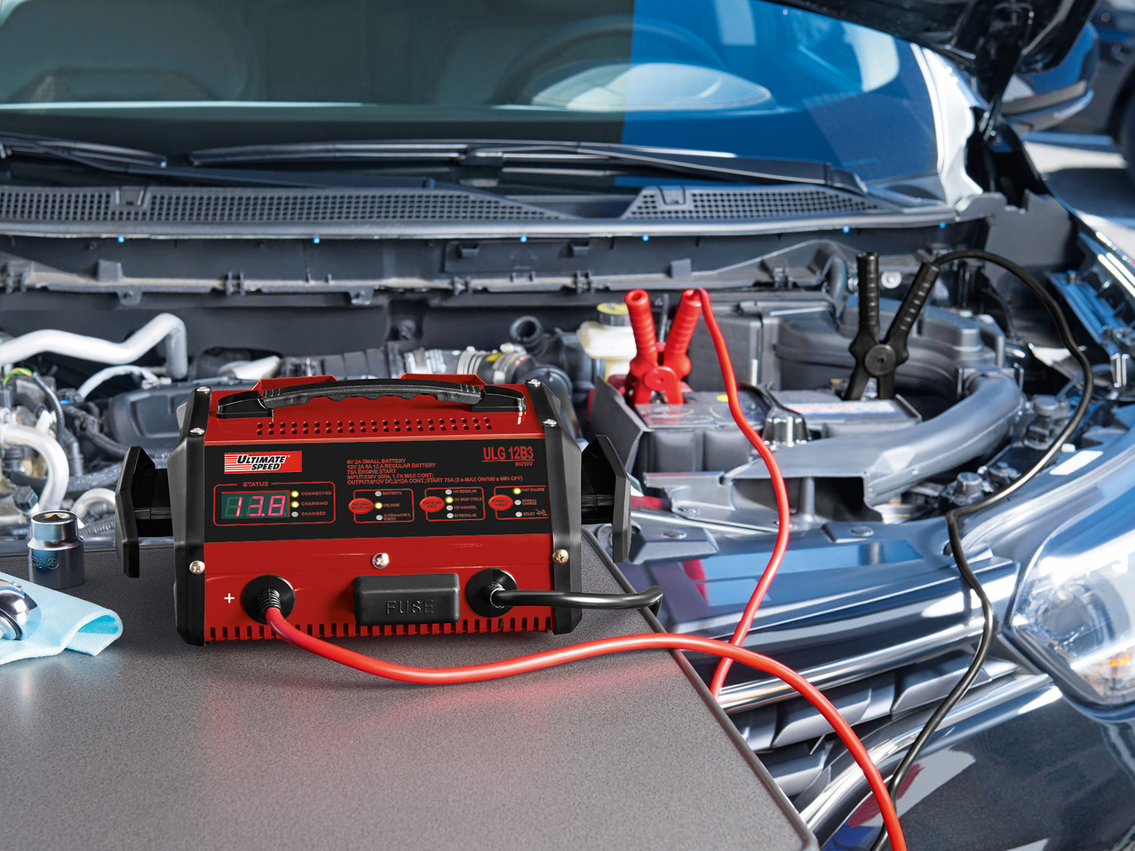 Ultimate Speed Battery Charger with Jump Start Function 1