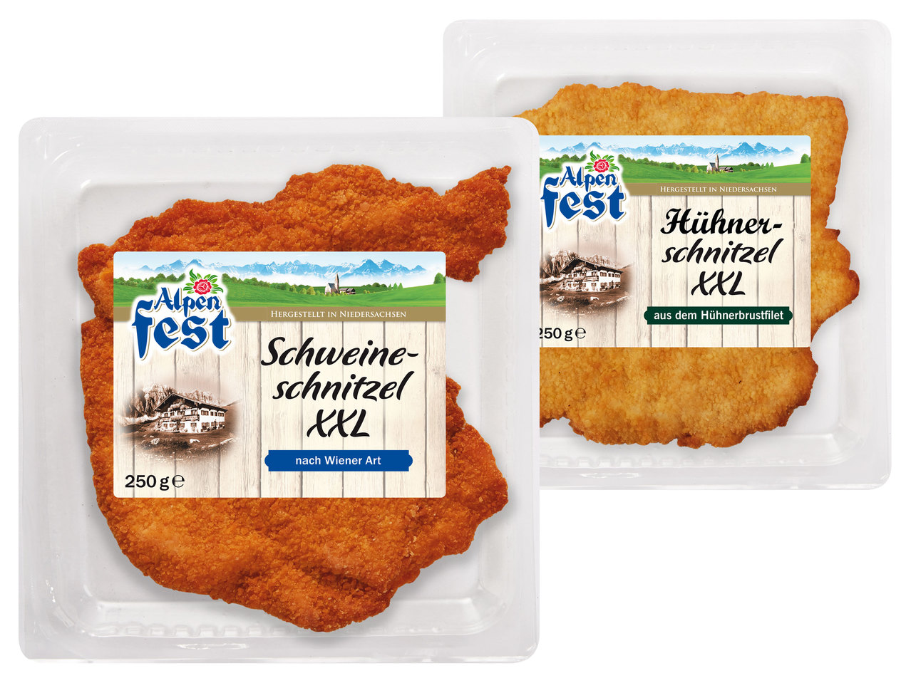 ALPENFEST Gebackenes Riesen-Schnitzel