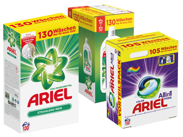 ARIEL Gel/Pulver/Tabs