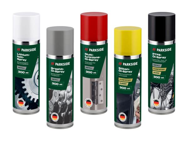 Assortiment de sprays pour l'atelier
