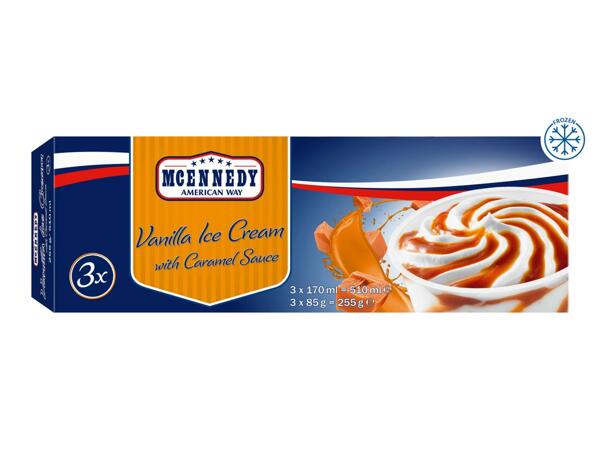 Mcennedy Vanilla Ice Cream with sauce Assorted