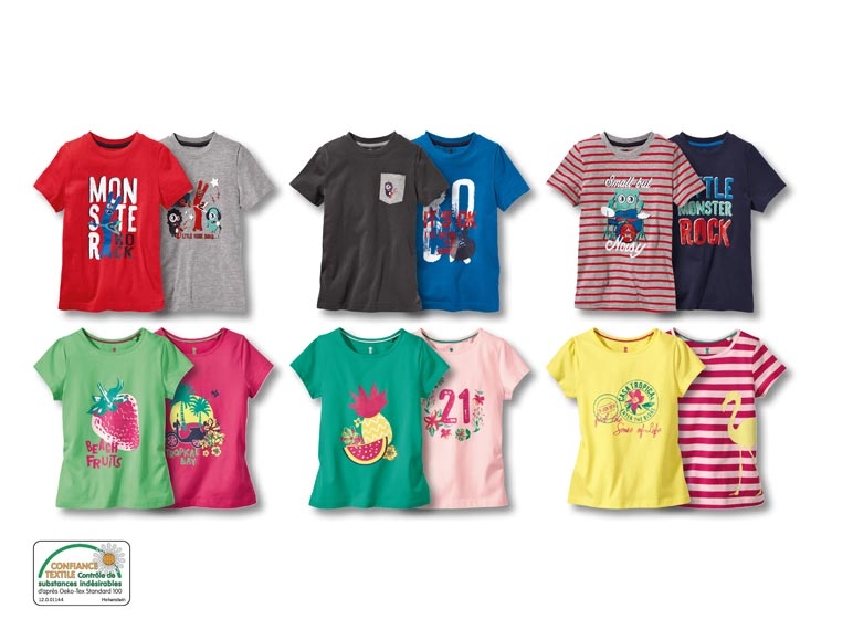 Tee-shirts, lot de 2 ***Cet article est disponible uniquement en Suisse romande et au Tessin.***