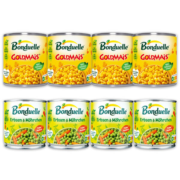 Erbsen & Möhrchen / Goldmais / Kichererbsen