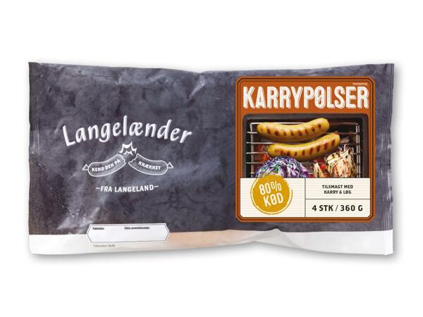 Karrypølser eller bratwurst