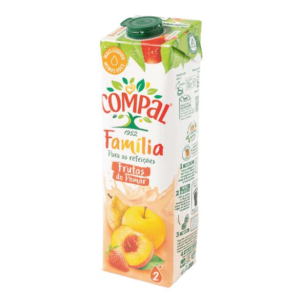 COMPAL(R) 				Jus de pomme, poire, pêche et fraise