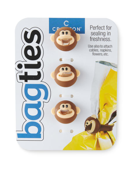 Crofton Monkey Design Bag Clips