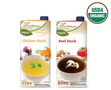 SimplyNature Organic Chicken or Beef Cooking Stock