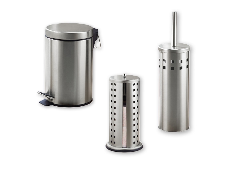Miomare Toilet Roll Holder/Toilet Brush/Waste Bin