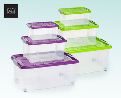 EASYHOME Stapelboxen-Set, 3-teilig