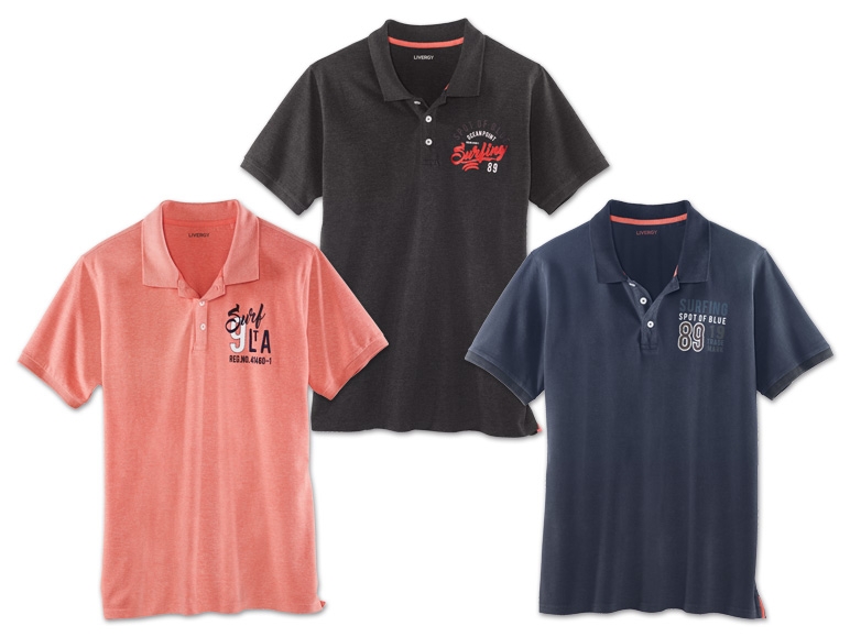 LIVERGY(R) Herren Pikee-Poloshirt