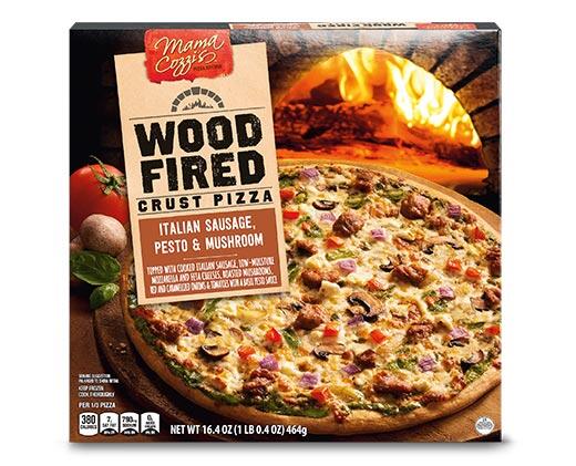 Mama Cozzi's Pizza Kitchen Wood Fired Pesto or Pepperoni Pizza