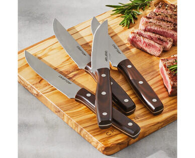 Classic Stainless Steel Steak Knives 4pk