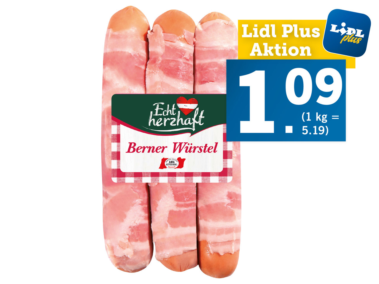 ECHT HERZHAFT Berner Würstel