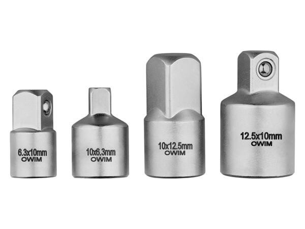 Socket set, socket adaptor, staple or nail set