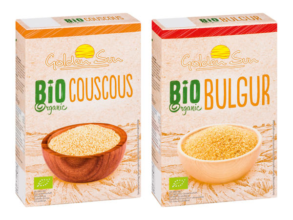 GOLDEN SUN Bio-Couscous oder Bio-Bulgur