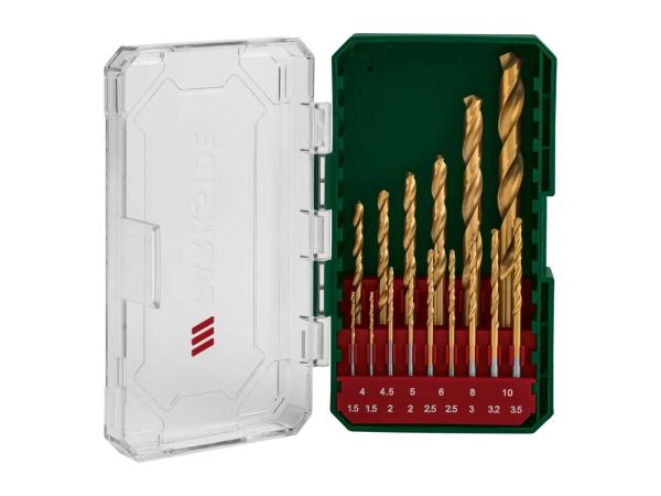 Parkside HSS Twist Drill Bit Set - 15 Piece Set