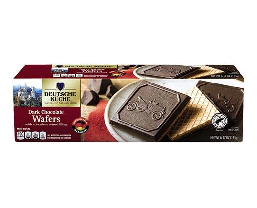 Deutsche Küche 
 Milk or Dark Chocolate Covered Wafers
