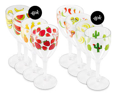 Plastic Wine Tumblers 4pk