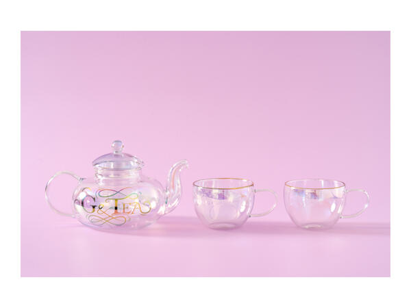 Root7 Gin Teapot & Tea Cups Gift Set