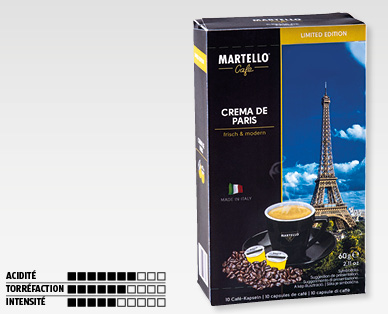 Capsules de café "Crema de Paris" MARTELLO(R)