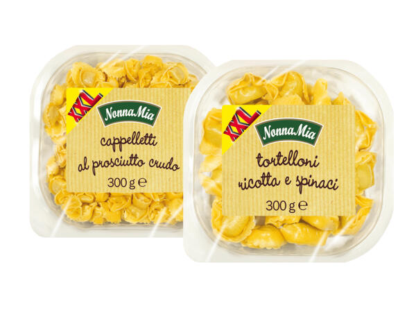 Tortelloni with Ricotta and Spinach or Cappelletti with Raw Ham