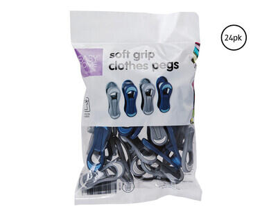 Soft Grip Pegs 24pk