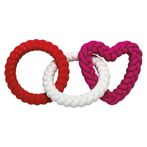 Valentine's Day Rubber Rings Dog Toy