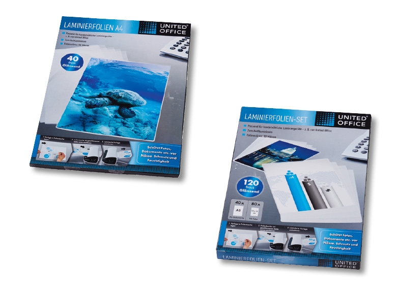 Set de feuilles pour plastifieuse ***Cet article est disponible uniquement en Suisse romande et au Tessin.***