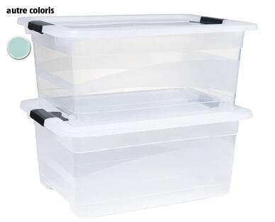 EASY HOME(R) 
 LOT DE BOÎTES DE RANGEMENT, 2 PIÈCES