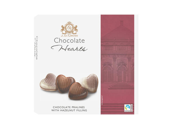 Heart-Shaped Belgian Chocolates