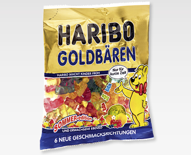 Oursons d'or, édition d'été HARIBO
