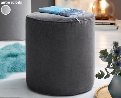 Pouf en velours
