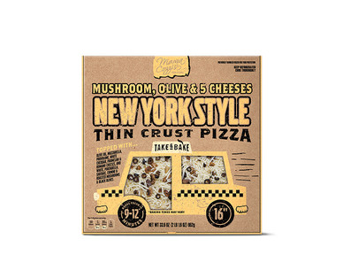 Mama Cozzi's New York Style Mushroom, Olive & Five Cheese Thin Crust Deli Pizza