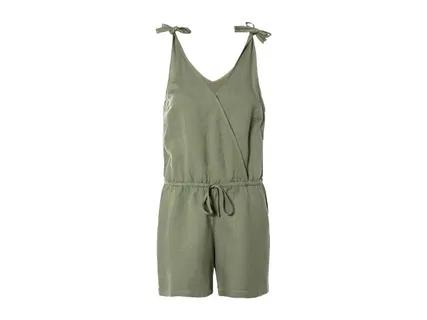 ESMARA Ladies' Green Linen Playsuit