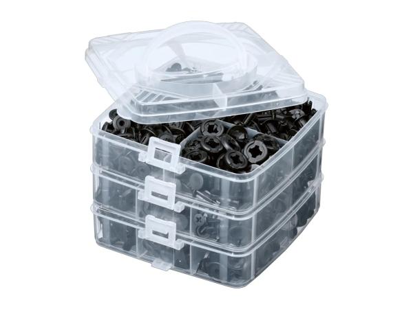 Parkside Fastening Clips and Cable Ties - 630 Pieces