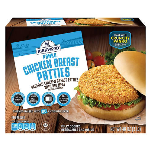 Panko Chicken Breast Crunchy Patties, 48 oz