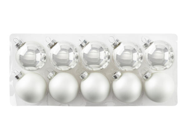 Livarno Home Premium Glass Baubles