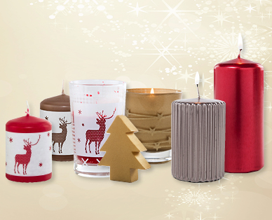 Assortiment de bougies de Noël