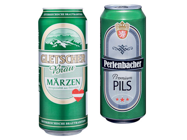 GLETSCHERBRÄU/PERLENBACHER Premium Pils oder Märzenbier