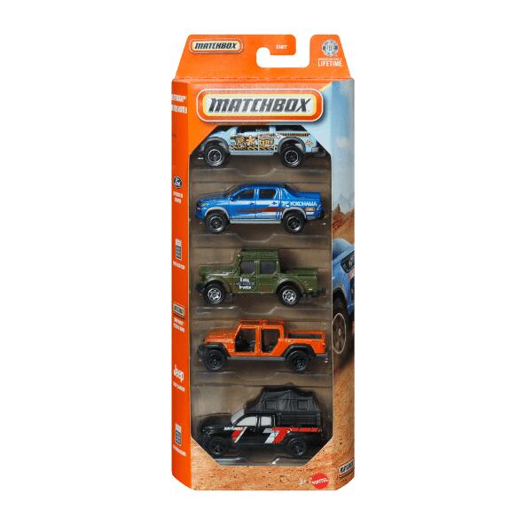 MATCHBOX(R) 				Ensemble de voitures, 5 pcs