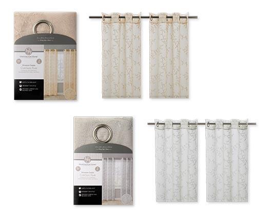 Huntington Home Window Sheer Curtain Pair