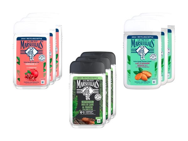 Gel douche Le Petit Marseillais XXL, pack de 3