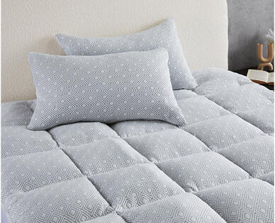 Bamboo Jacquard Queen Size Mattress Topper