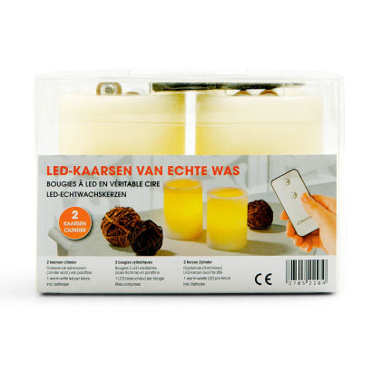Bougies LED en cire
