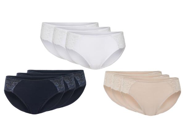 Trosor med spets, 3-pack