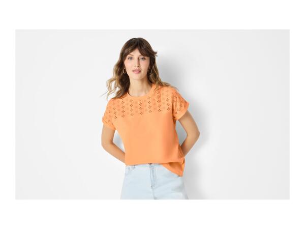 Ladies' Orange Cotton T-Shirt