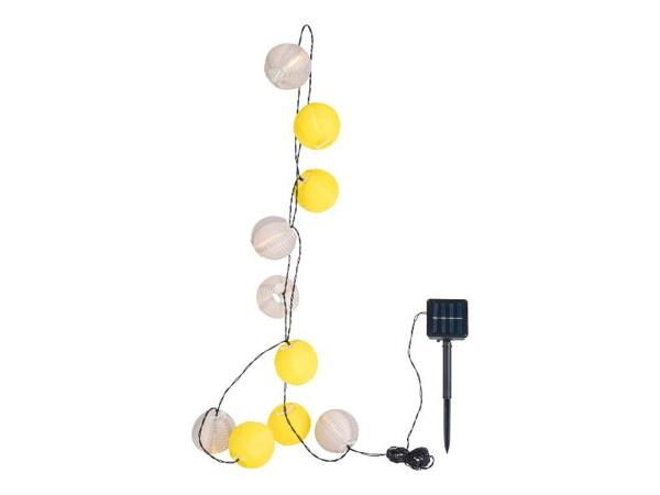 Světelný LED řetěz XXL / Závěsné solární LED světlo