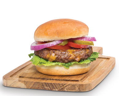 Backyard Grill Fresh Bacon Cheddar Seasoned Beef Burgers