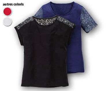 T-shirt avec dentelle BLUE MOTION